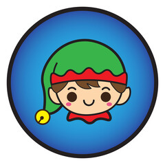 Christmas celebration icon vector graphic illustration. Perfect for application icons or web icons