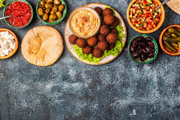 Falafel - traditional dish of Israeli and Middle Eastern cuisine