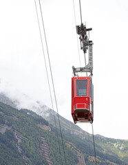 Cable car in the Switzerland