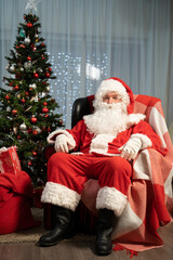 Santa Claus in a room