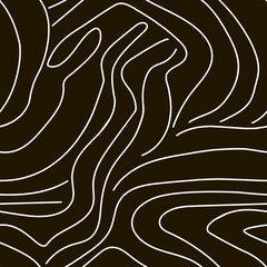 Vector abstract pattern with hand-drawn thin uneven stripes. Simple black and white background for wallpaper, wrapping paper, fabric design