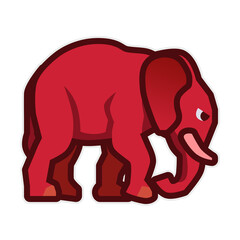 Elephants, animals, cartoons, illustrations, Republicans, Asian elephants, woolly elephants, African elephants, mammoths, mammoths, giant, power, nature, ecology, zoo, earth, campaign,