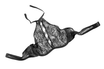 Lacy brassiere isolated