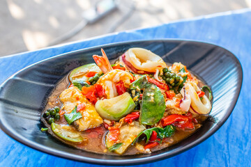 thai seafood from Koh Sichang Thailand Asia