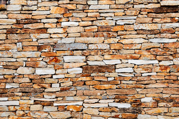 Wall stone close up