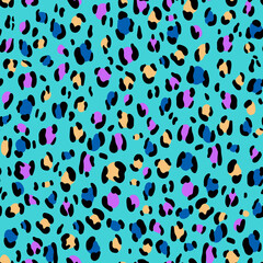 Seamless Leopard Skin Pattern for Textile Print for printed fabric design for Womenswear, underwear, activewear kidswear and menswear and Decorative Home Design, Wallpaper Print. - 393042191