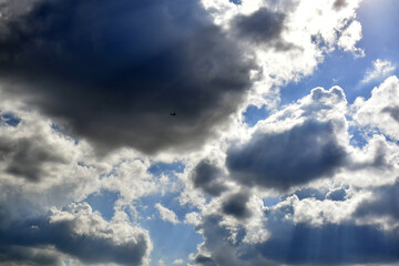 Obraz premium blue sky with clouds
