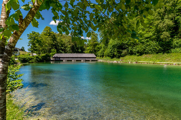 Fu&szlig;g&auml;ngerbr&uuml;cke am K&ouml;nigsee.