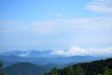 Landschaft am Blue Ridge Parkway, North Carolina