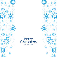 Merry Christmas festival elegant snowflakes background