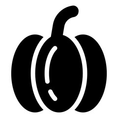 
Bell pepper icon in solid design 

