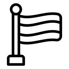 Spanish flag, modern glyph style 