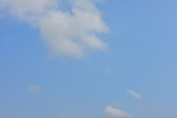 Blue sky white cloud white background. Beautiful sky and clouds in the afternoon.