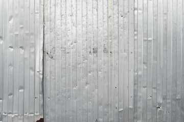 Fototapeta premium Old of rusted galvanized iron plate texture background. Pattern of old metal sheet.