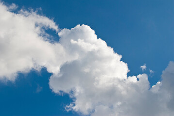 white cloud in a blue sky