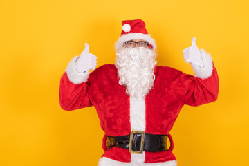 santa claus isolated on color background