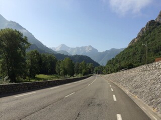 Lower slopes of the Col du Tourmalet, Pyrenees, France