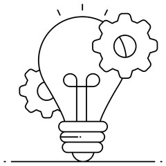 
Mobile app development icon in trendy style 
