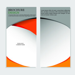 Brochure or brochure layout template, report cover design background with elegant and simple design
