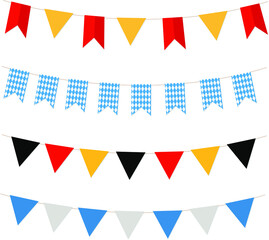 Flat-design-oktoberfest-garland-collection | Vector illustration EPS 10.