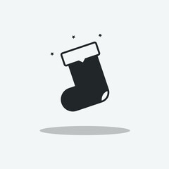 Santa socks vector icon for web and design