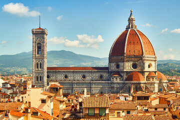 Fototapeta premium Cathedral Santa Maria del Fiore , Florence , Italy