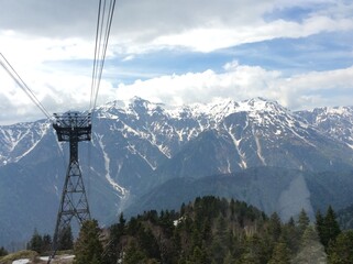 Beautiful scenery from Shinhotaka Ropeway