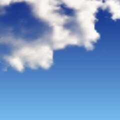 Natural background with cloud on blue sky