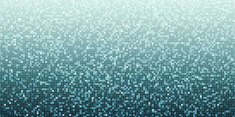 Blue mixed green background Square blur, square, abstract blur mosaic, illustration for science, business or technology 3d illustration