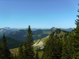 Mountain tour to mountain Aiplspitz in Bavaria, Germay