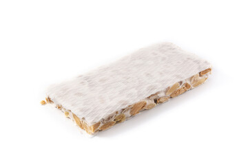 Christmas nougat isolated on white background
