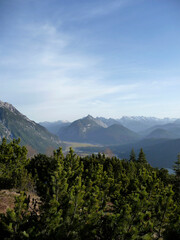 Mountain hiking tour to mountain Hohe Munde in Tyrol, Austria
