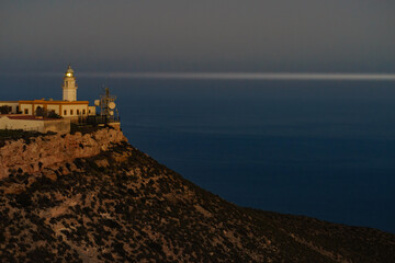 Mesa Roldan lighthouse, Cabo de Gata, Spain