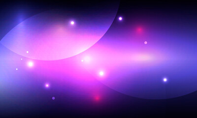 Vector bright circle blue space. Abstract glowing spiral