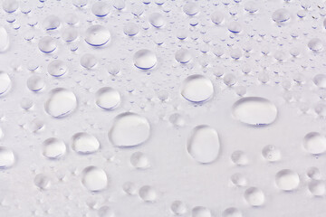 Water drops texture background. Water drops. Gray. Selective focus.