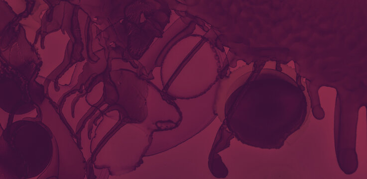 Color Wine Splash. Watercolor Maroon Texture. 