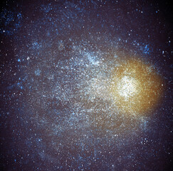 Night sky with stars as background. Watercolor