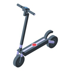 Mobility electric scooter icon. Isometric of mobility electric scooter vector icon for web design isolated on white background © ylivdesign