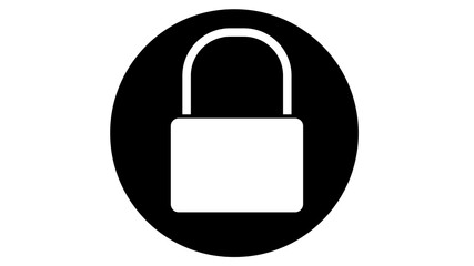 Padlock Lock Symbol Icon Design Illustration