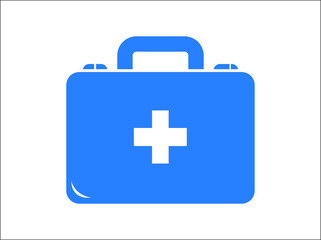 First aid Icon, medicine box icon vector illustration