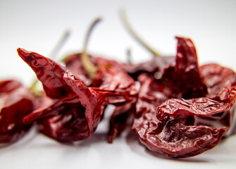 dried red chili peppers