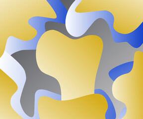 blue yellow and white wave abstract background