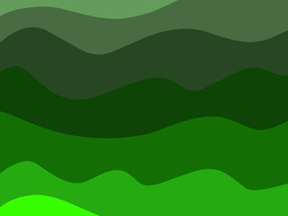 green background with waves
