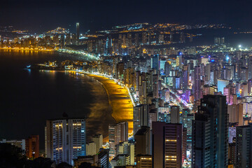 Nocny widok na Benidorm  © Jakub