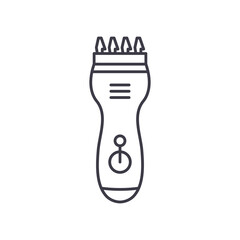 Clipper concept icon, linear isolated illustration, thin line vector, web design sign, outline concept symbol with editable stroke on white background.