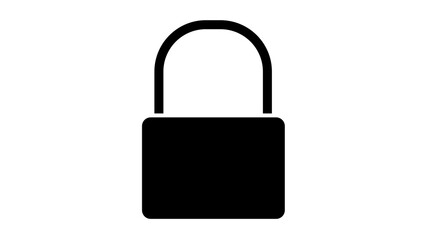 padlock icon logo template design element