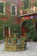 Fototapeta na wymiar Historic town of San Miguel de Allende, Colonial house, Province of Guanajuato, Mexico