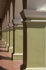 Historic town of Dolores Hidalgo, Colonnade, Province of Guanajuato, Mexico