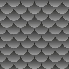 Black abstract background. 3d seamless geometric pattern. Vector illustration EPS10. Fishing pattern. Fish scales.