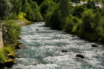 
Rio Bravo descends from the mountains and empties into a Norwegian fjord